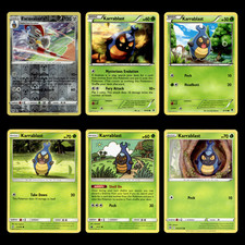 6x Escavalier Lot Karrablast 124.0 Sword Shield Darkness Ablaze Pokemon Cards