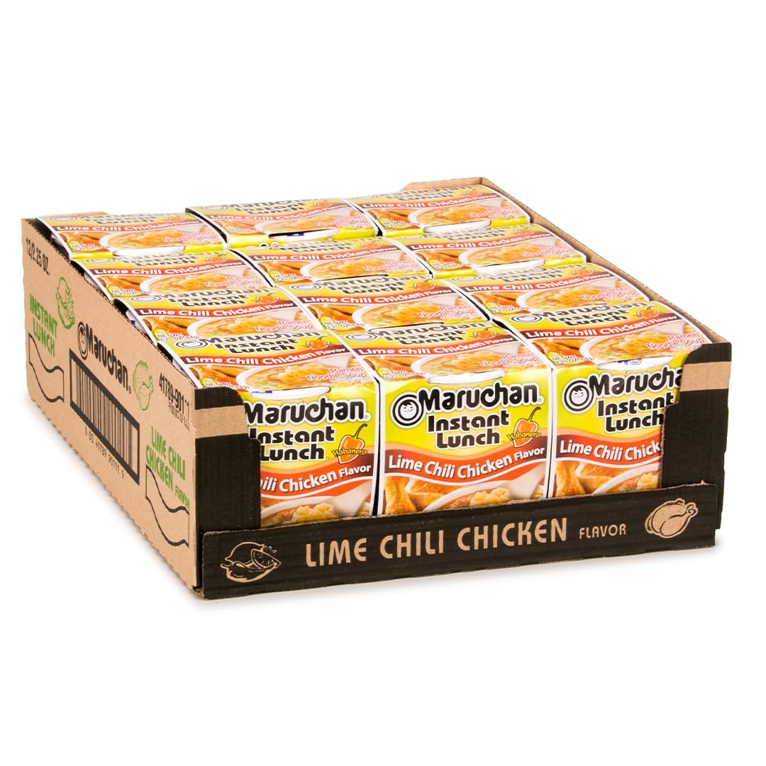 Maruchan Instant Lunch Ramen Noodles, Lime Chili 2.25 Ounce (Pack of 12)