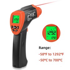LCD Infrared Thermometer Non-Contact Digital IR Laser Temperature Gun Temp Meter