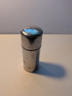 Vintage Metal Container With Content