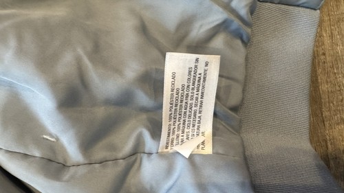 All In Motion Men’s XXL Lightweight Insulated Full Zip Jacket Gray Blue NEW - Picture 10 of 11