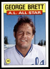 1986 Topps #714 George Brett Kansas City Royals Card