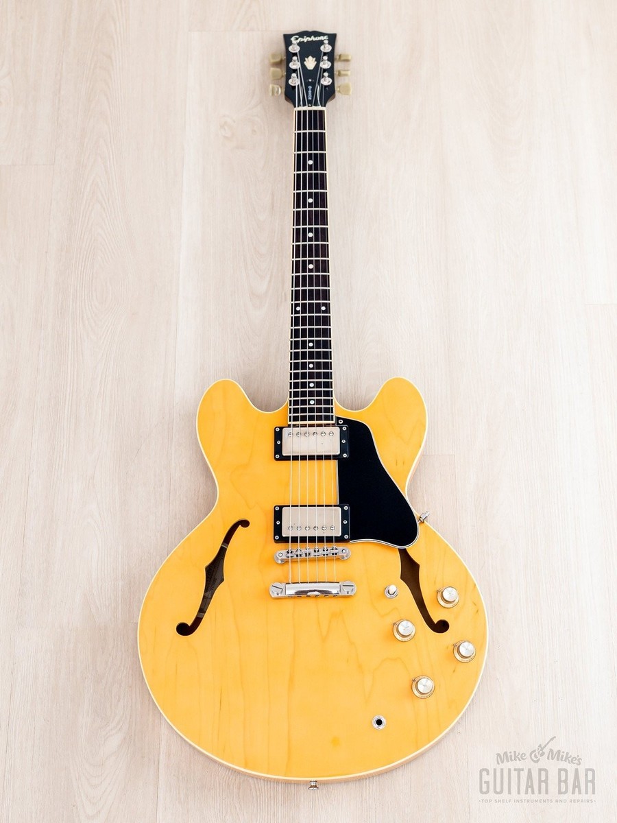 2002 Epiphone Elite 1963 ES-335 Dot w/ Open Book Headstock, Case