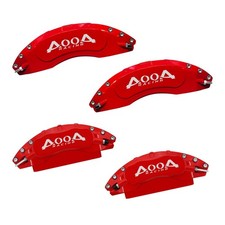 Red with White Logo Aluminum Caliper Covers 2021-2026 for Genesis GV80 Set of 4