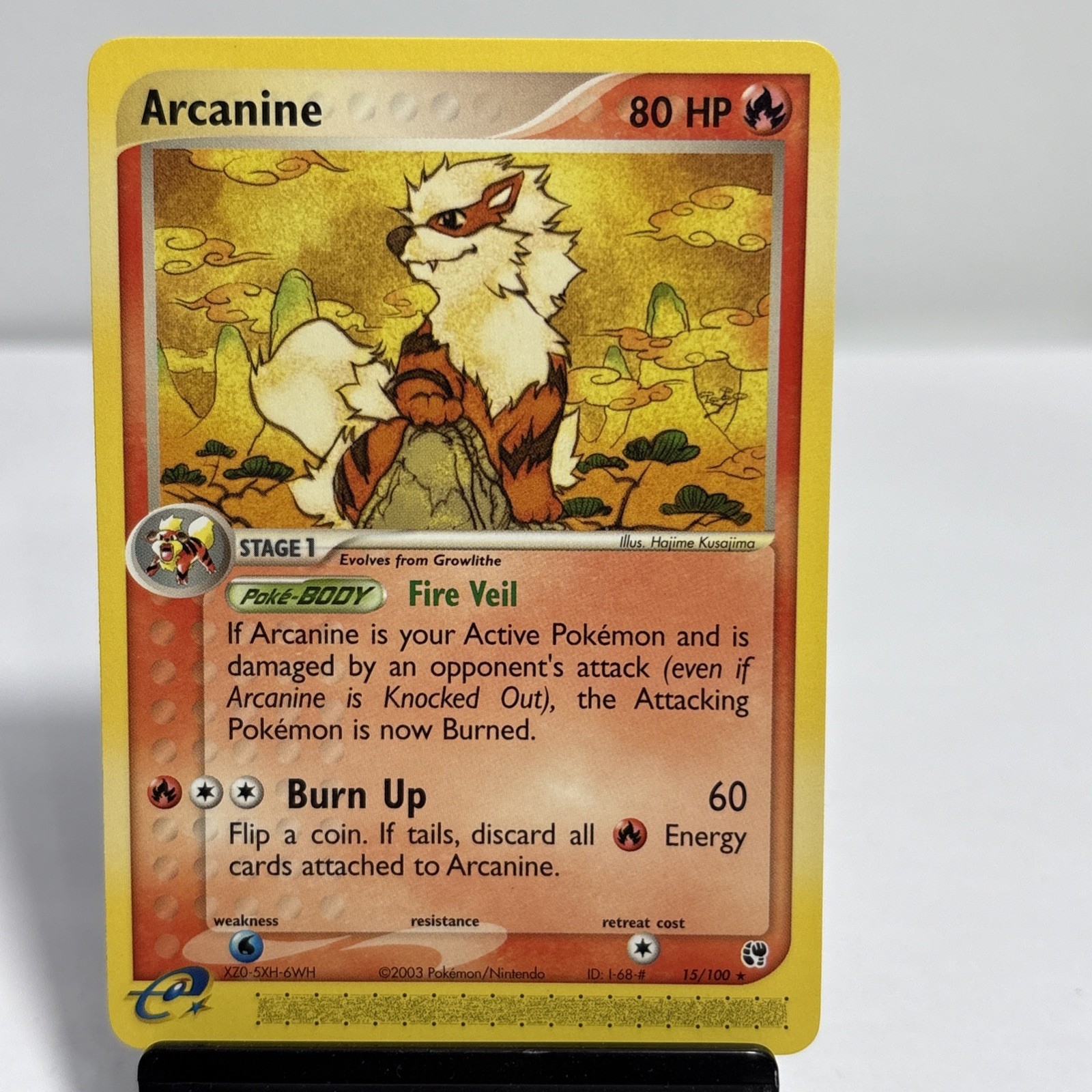 Arcanine 15/100 EX Sandstorm Non Holo Pokemon TCG