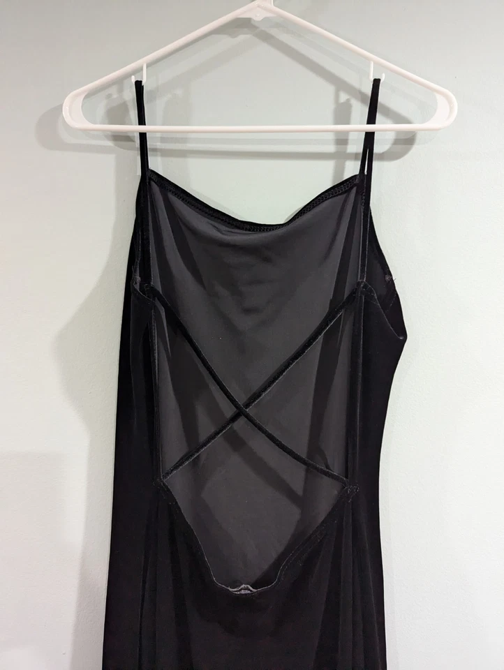 Maxi Vestido Vintage Terciopelo Para Mujer Años 90 Y2K Bruja Romántico Hada Gótico Grunge 14 Foto 4 de 4