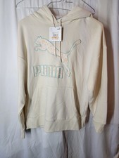 Puma Women's Floral Graphic Hoodie Size Small New W/tags Ivory Glow
