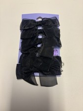 NWT Lot of 6 Black Bow Clips from Claire's