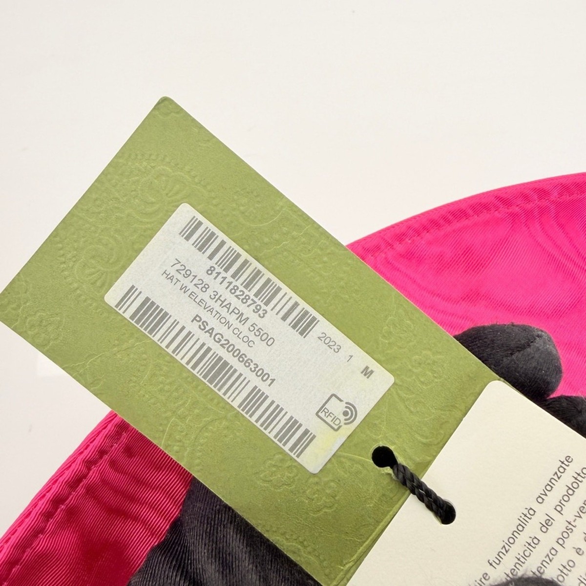 Gucci Pink Elevation Clock Bucket Chain Hat M NWT Gucci Pink Elevation Clock Bucket Chain Hat M NWT | eBay main image 3