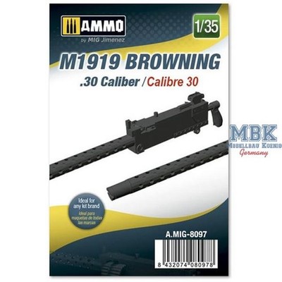 Ammo of MIG AMIG8097 M1919 Browning. 30 cal 1:35
