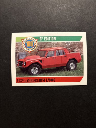 Jb26 Action Dream Cars 100 2nd Addition 1992 #78 Lamborghini Lm002 1989 - Bild 1 von 2