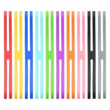 5 Inch H Band Silicone Rubber Bands, 10 Pcs Silicone Bands, Multicolored