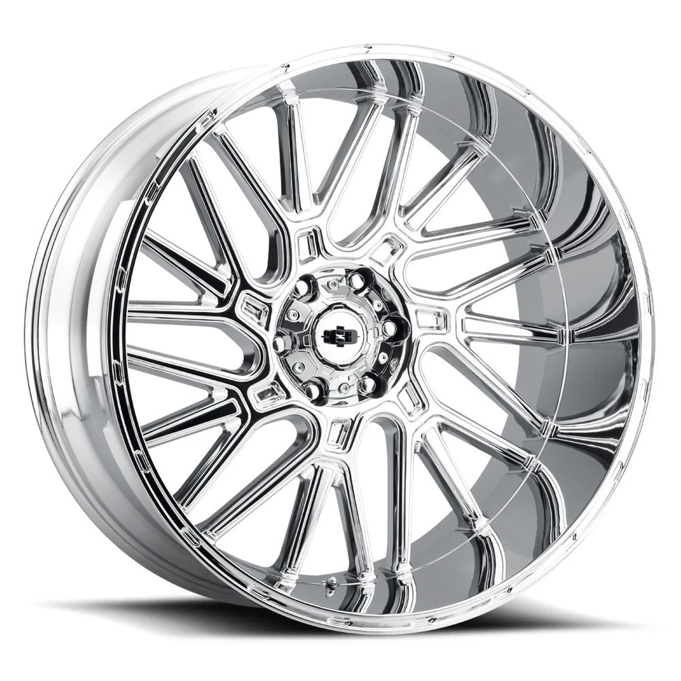 22x14 Chrome Wheel Vision Brawl 404 5x5.5 -76 Foto 2 de 3