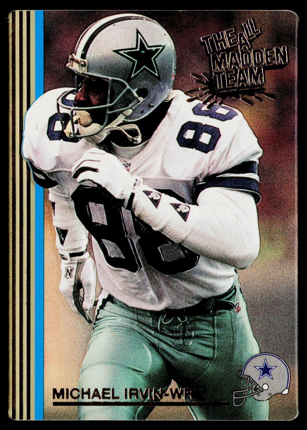 1992 Action Packed All-Madden Michael Irvin 24K-Gold #27G