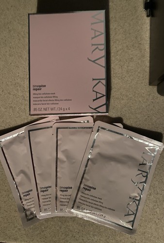 New In Box Mary Kay Timewise Repair Lifting Bio-Cellulose Mask ~ Contains 4