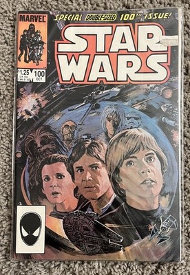 Collectibles vintage comic book  Star Wars #100 Marvel Comics in October  1985