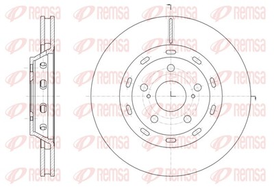 Remsa 61968.10 Brake Disc for Toyota