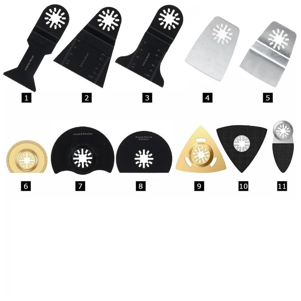 100 Tlg Multifunktionswerkzeug Zubehör Für Bosch Makita Multitool Werkzeug Set - Bild 2 von 4