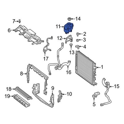 For Mercedes-Benz AMG GT 63 S E Performance 24-26 Engine Coolant Reservoir