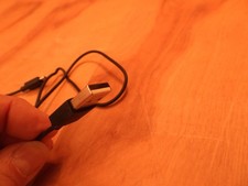 Micro USB 2.0 Cable, Black, Type A Male to Micro Male 2 ft cable