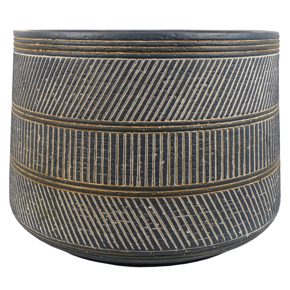 29cm X 43cm Large Maral Planter with Etching Composite Plant Pot - Image 2