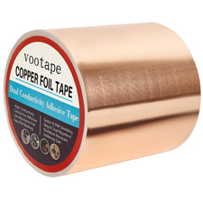 Copper Foil Tape 4 Inch X 33Ft with Double-Sided Conductive Adhesive for Guita