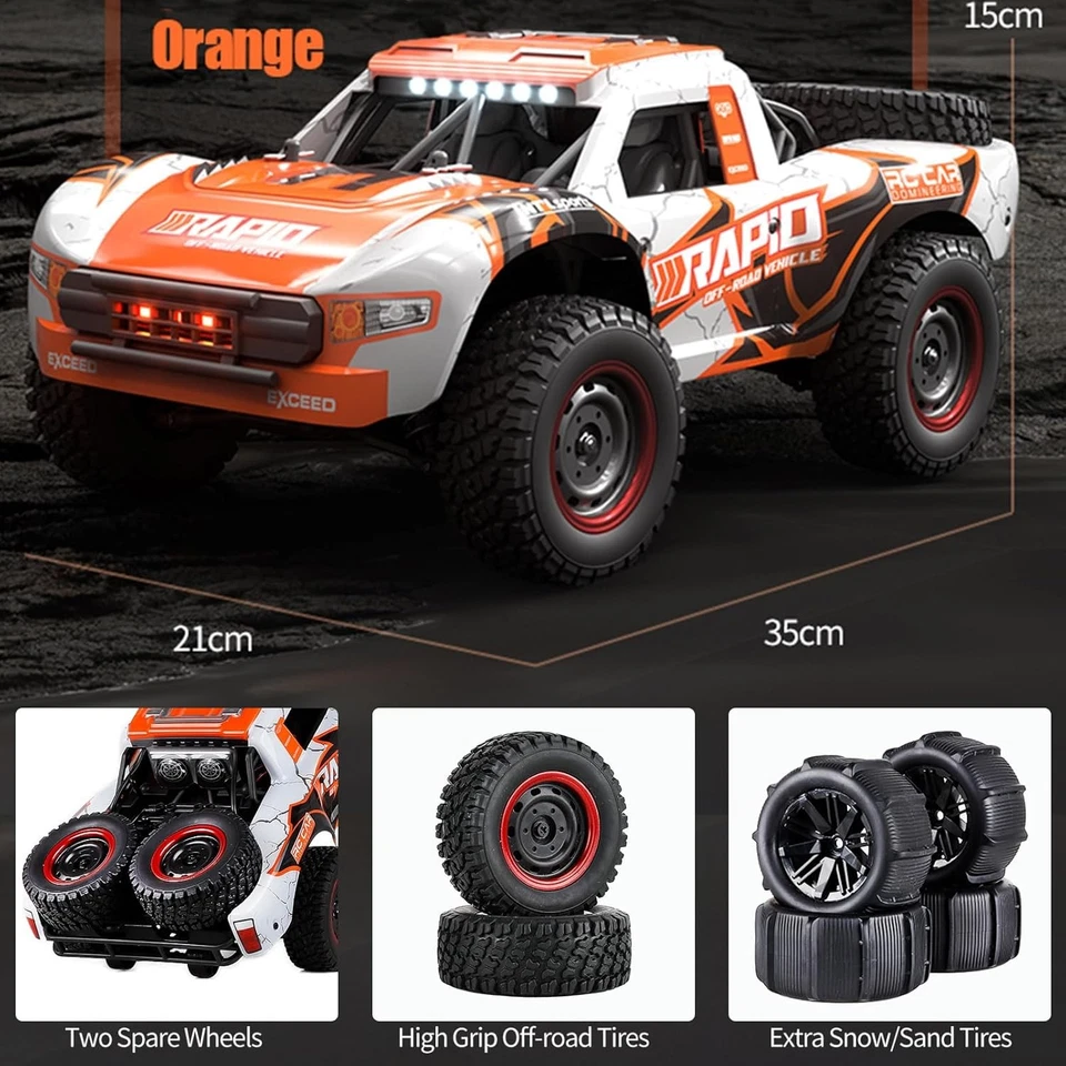 1:14 75KM/H 4WD Fernbedienung Auto Hochgeschwindigkeit Off-Road RC Monster Truck - Bild 2 von 4