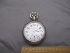 Vintage Swiss TRANSATLANTIC 21 JEWEL POCKET WATCH-General W. Co.-Nickel-RUNS — photo 1