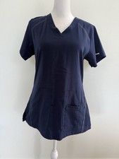 Grey's Anatomy Scrubs Impact Women's 3 Pocket Cross Over V-Neck Top Small