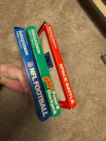 Mattel Intellivision system console system in box w/ 3 CIB video games UNTESTED