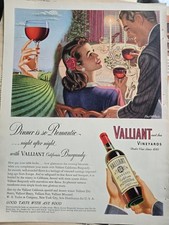 1946 Valliant Son Vineyards Burgundy Californ...