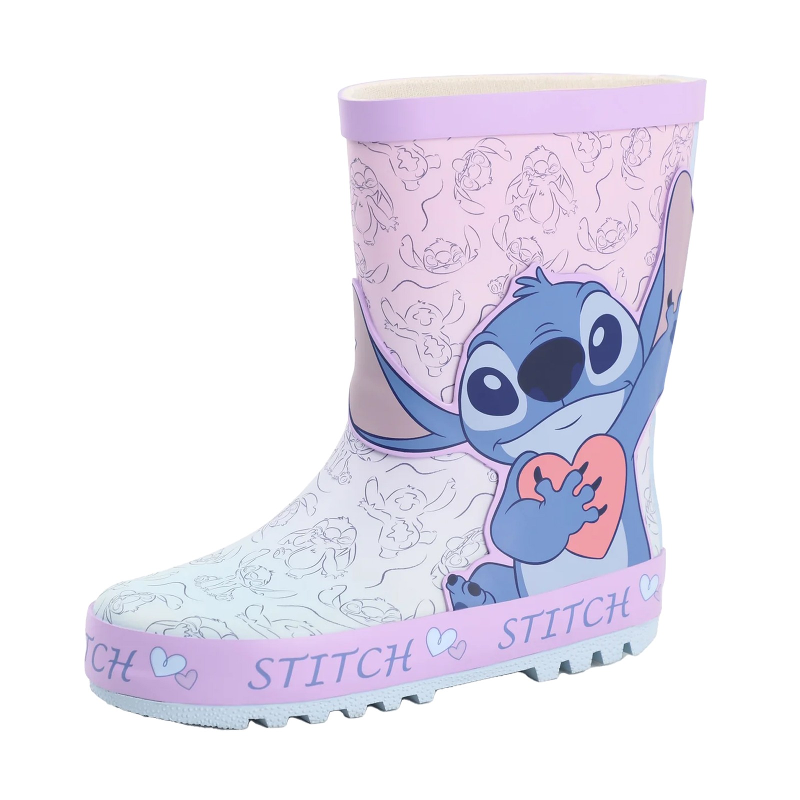 Lilo & Stitch Botas de Agua Stitch Diseño Personajes Niñas (NS9558)