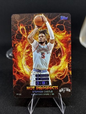 STEPHON CASTLE 2025 MATCH ATTAX HOT PROSPECTS #HP-SC SAN ANTONIO SPURS