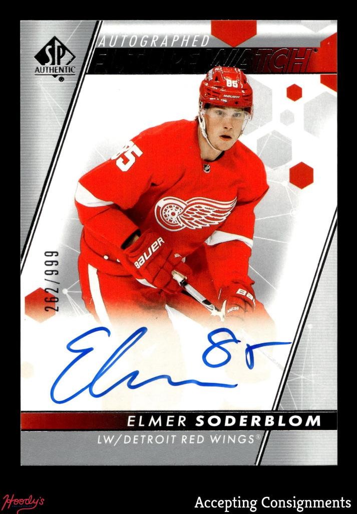 2022-23 SP Authentic Future Watch #147 Elmer Soderblom RC ROOKIE AUTO 262/999