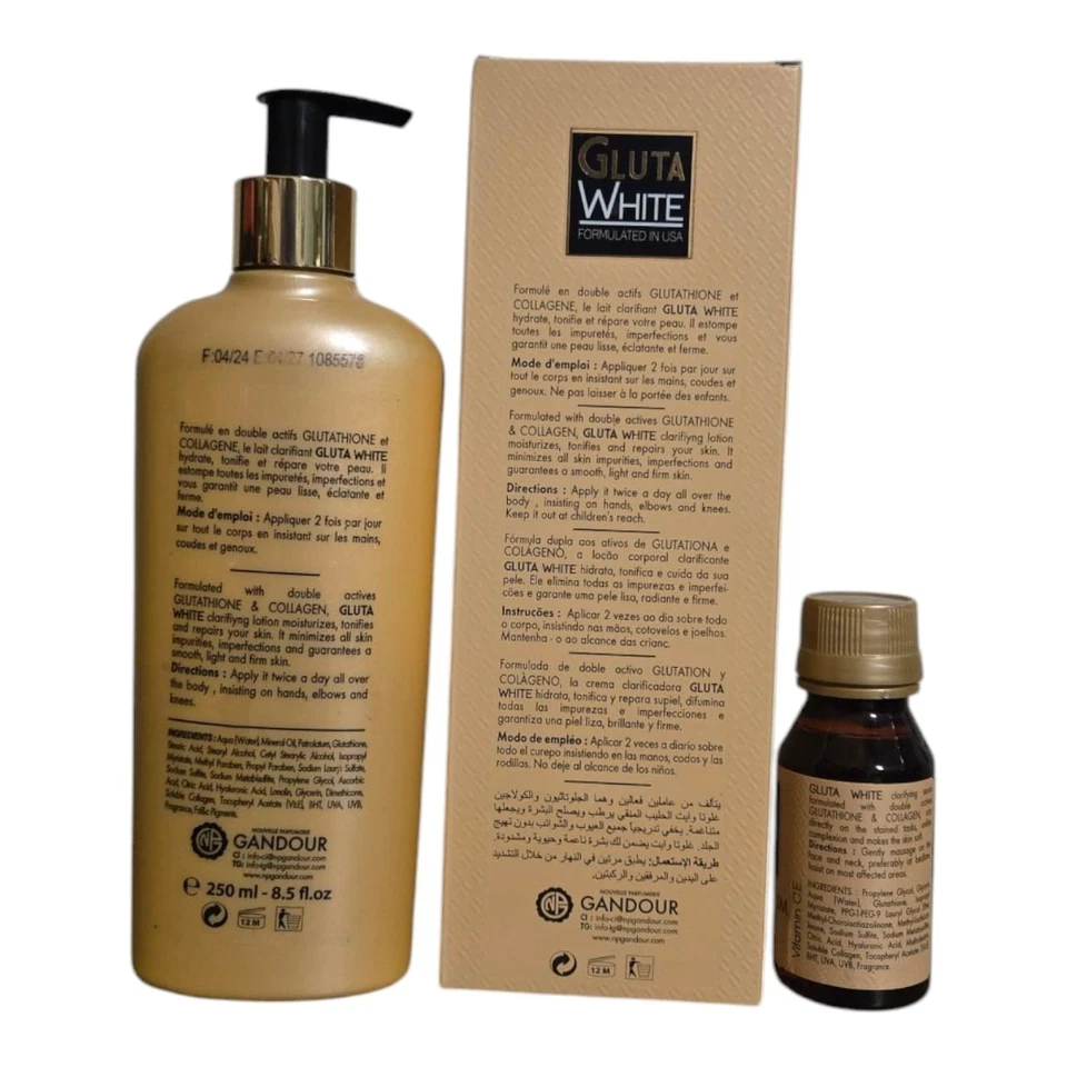 Gluta White Age Defying Lotion Wt Glutathione & Collagen 250ml + Soap+Serum 3in1 - Image 3 of 4