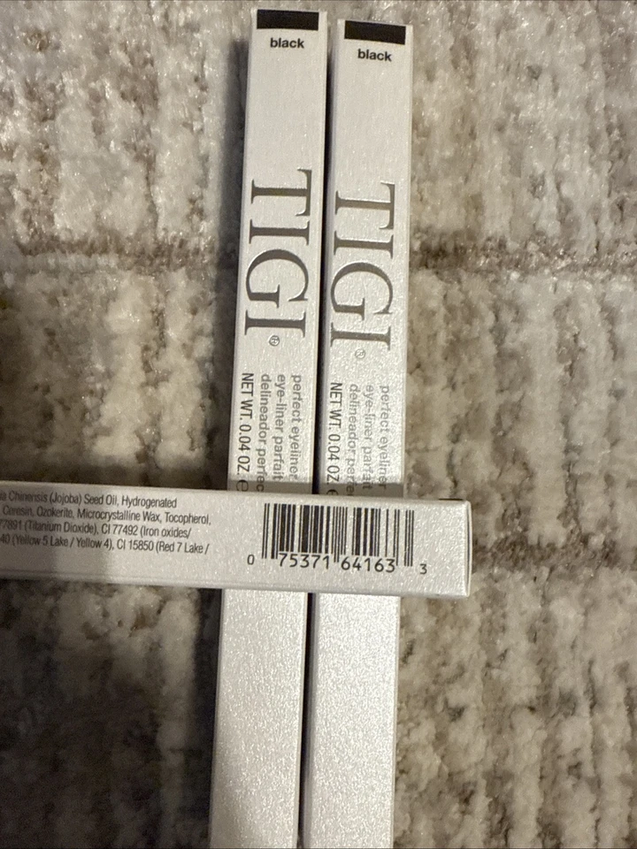 Delineador de ojos TIGI Perfect negro 64163 - Lote de 3 - Nuevo en caja - Lápiz suave de larga duración Foto 3 de 3