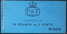 Fiji 1971 Stamp Booklet Birds and Flowers (L162)