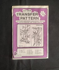 Vtg. Hot iron Transfer Pattern For Punch Embroidery other crafts Critters n Tree