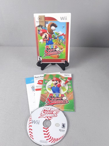 Mario Super Sluggers Wii komplett mit Handbuch CIB getestet SAUBERE DISC Versand am selben Tag