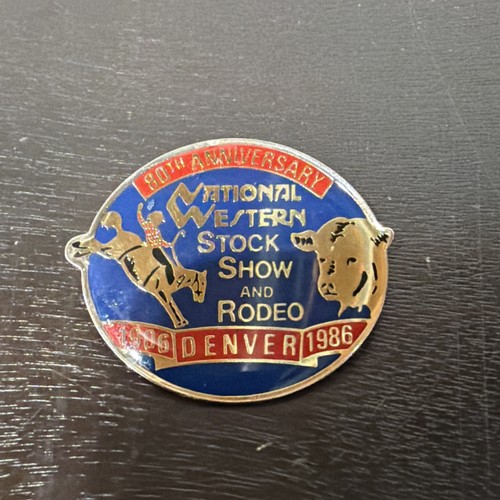 Vintage 1986 Denver, CO 80th Anniv National Western Stock Show Livestock Pin