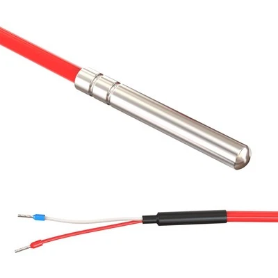 LUMONIC Temperature Sensor PT1000 with Silicone Cable 3m -50 to 200°C 6mm 2 Conductor Connector