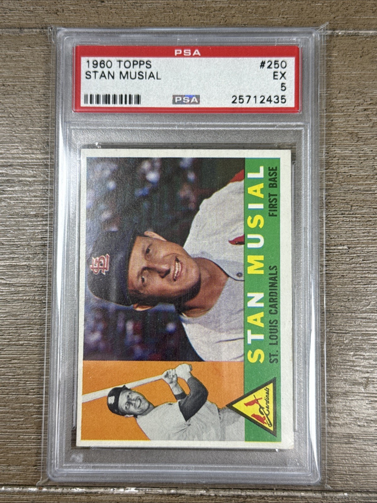 1960 Topps #250 Stan Musial PSA 5