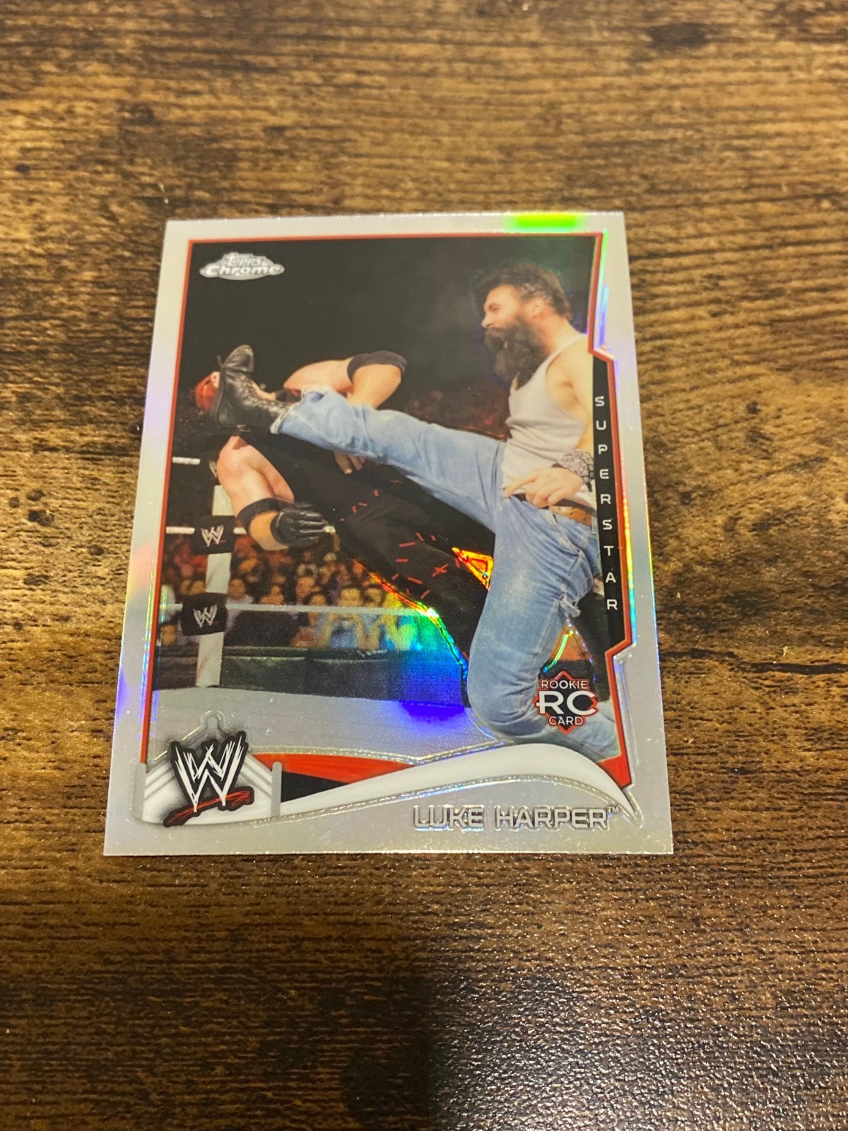 2014 Topps Chrome WWE Refractor Mr Brodie Lee Luke Harper #30 RC Rookie