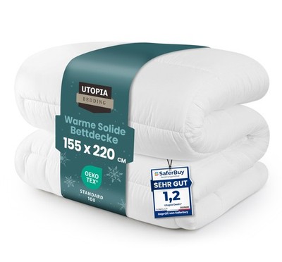 Utopia Bedding Bettdecke 155 x 220 cm, Warme   155x220 Weiß 