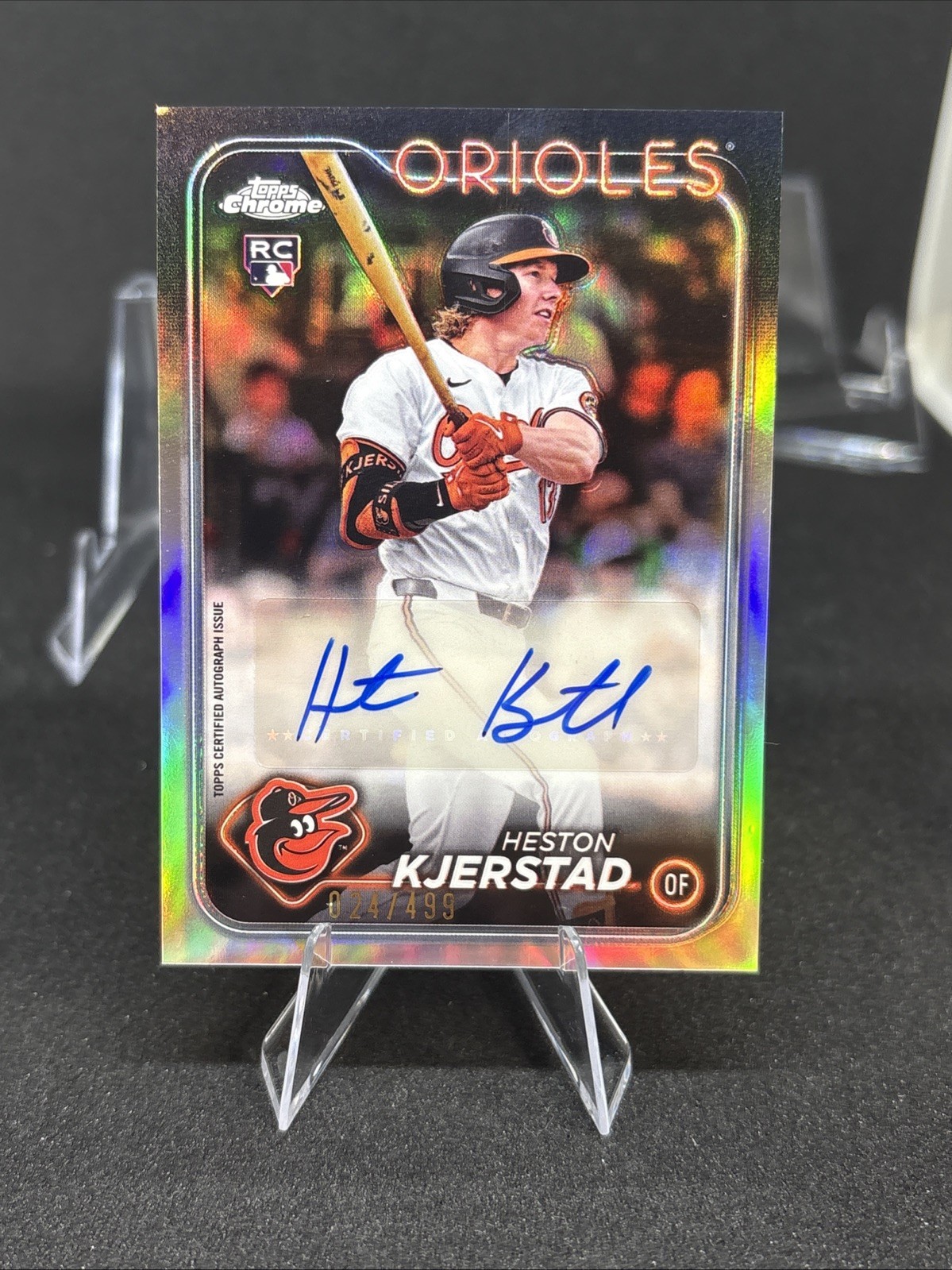 2024 Topps Chrome Update Series Auto Heston Kjerstad /499 #AC-HK Refractor (RC)