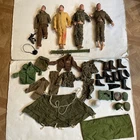 Vintage 1964 Gi Joe 4 Figures With Spare Items 35 Pcs Lot For Spare Parts Read