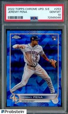 2022 Topps Chrome Update Sapphire #253 Jeremy Pena Astros RC Rookie PSA 10