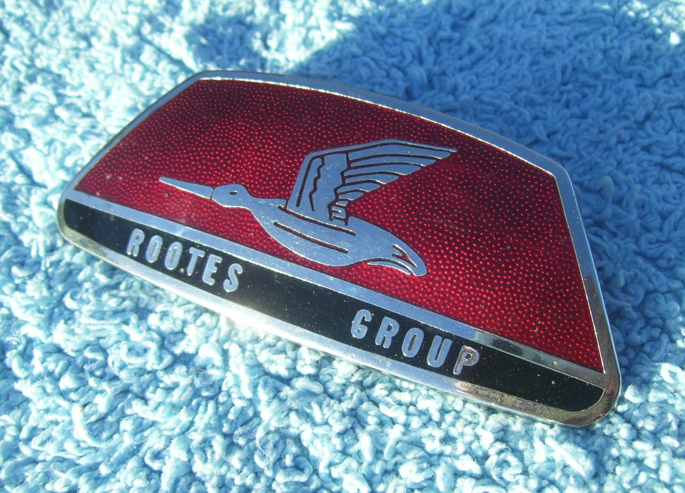 VINTAGE 1960s HUMBER SUPER SNIPE IV CAR RADIATOR BADGE~ENAMEL ROOTES ...