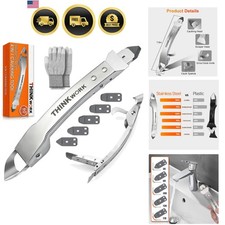 Kit de herramientas de calafateo, herramienta removedora de masilla 4 en 1, herramienta de masilla de acero inoxidable para...