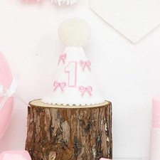 1ST Birthday Hat Soft Photo Props Boho Birthday Decorations for Boys Girls